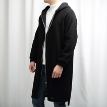 골지 KNIT 롱 후드자켓 hz013 남자 집업 후드티