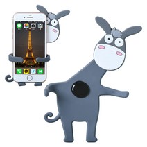 DGBOY 차량용 핸드폰 송풍구 거치대 실리콘 캐릭터, 스마일당나귀