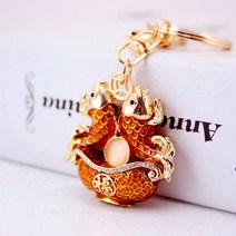 데코쿡 골드복쌍잉어 열쇠고리, 1개