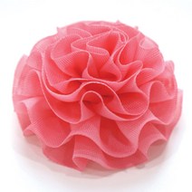 미누아띠 [DIY]KA20 리본 카네이션 꽃, 메쉬오간디 인핑 꽃, 1개