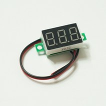 [파츠키츠] 디지털 볼트미터 Volt Meter FND PCB타입, 그린(2.7-32.0VDC)