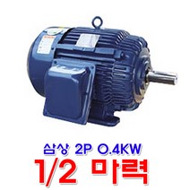 효성 모터 삼상 2극 0.4KW 2분의1마력 유도전동기