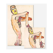 [슈가덕] 에곤쉴레 에곤실레 캔버스 액자 20종 캔버스액자 명화, 남자1_25x40cm