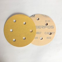 원형사포 종이 (샌딩페이퍼), 150방5인치6홀 1팩(100장), 1개
