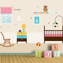 프렌체 맞춤제작 30가지 키즈디자인 UV프린팅 포인트벽지, 디자인04