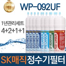 SK매직 WP-092UF 고품질 정수기 필터 호환 1년관리세트, 선택01_1년관리세트(4+2+1+1=8개)