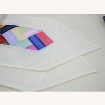 ms소품세상 삼베 전통 조각보 테이블 러너, 화이트