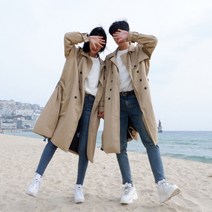 Everyawesome 인생 트렌치코트 커플룩 봄 시밀러룩(2color) 트렌치