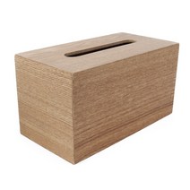 더담고 내추럴 원목 티슈케이스/우드 각티슈커버 사각 휴지통, 1개