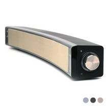 PC 사운드바 / 2채널 / USB 전원 / 정격출력 12W / 고급형 파워풀 사운드 / LED 서클, 블랙, 430779