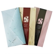 예한한지 한지봉투 가로봉투, 14.흰청록