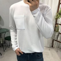 프롬엘 남자 6컬러 포켓 스판 긴팔티셔츠 M부터5XL빅사이즈까지 긴팔 티셔츠