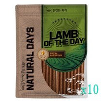 펫츠 프라임 건강한 하루 강아지져키 100g - 양고기 x10 져키, 10개