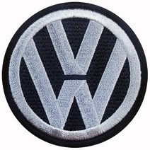 예스와펜 D720 - Volkswagen 블랙 원형 마크 패치 와펜