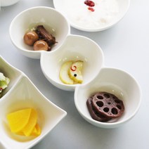 로얄보덴 완두콩 나눔접시, 화이트