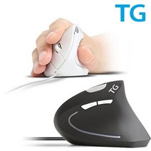 TG삼보 인체공학 버티컬 마우스 TG-TM615U HEALING 유선, 블랙