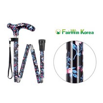 페어윈 뷰티풀그립 접이식지팡이 노인지팡이, 뷰티풀블랙, 1개