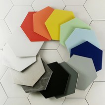 중앙데코 단색 육각타일 200 x 230 단색 비앙코 육각 헥사곤 타일 13종 벽 바닥겸용 1박스(29장), 육각200x230다크그레이[23661](29장), 1box