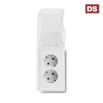 D2 매입 방우 접지 2구 콘센트, 1개