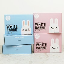 화이트래빗 플레인타입 2개 + 홀타입 3개 화장솜, 5개, 100매
