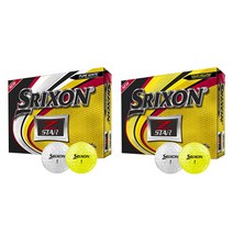 스릭슨 제트스타6 골프공 3피스, 투어 옐로우, 12개