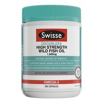 스위스 고함량 와일드 피쉬오일(무취) 1500mg 200 캡슐, 1개, 200정