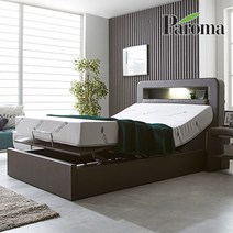세진침대 파로마 내 몸에 맞추는 편안함! 제프리 LED 모션베드 전동침대 트윈 슈퍼 싱글 퀸 라텍스 매트리스, 3-3.하이브리드메모리폼200T_모카그레이