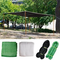 차광닷컴 단색 그늘막 캠핌용 단직 이중직 텐트 햇빛 차광막, 1개, 녹색 95%_(무봉제) 3m x 10m