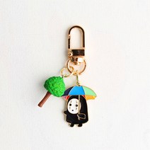아이아르 토토로 가오나시 우산 에어팟키링 자동차키홀더, 1개