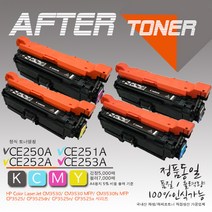 HP 프린터 컬러 레이저젯 CM3530 토너(재생토너), 1개, 3_CE252A 노