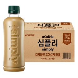 아카페라 심플리 디카페인 로어슈거 라떼 무라벨