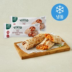 비비드키친 저당 닭가슴살 브리또 숯불매콤 (냉동), 125g, 2개, 1개입