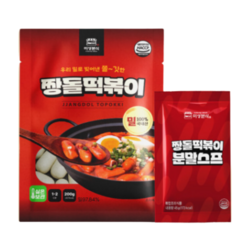 미성분식 짱돌떡볶이 오리지널 떡볶이 밀키트 245g (떡200g+스프45g)