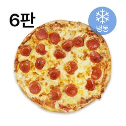 리얼 씬피자 페퍼로니 6판 세트, 6개, 245g