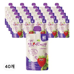 파르팜 상큼한 딸기 샤인머스캣 샤베트, 40개, 100ml