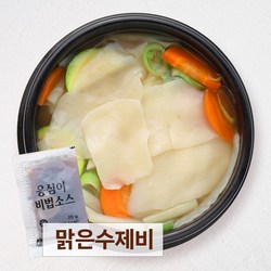 [7인분 대용량] 강원도 감자 수제비 (반죽+맑은소스) / 생반죽 쫄깃한 식감, 1.19kg, 2세트