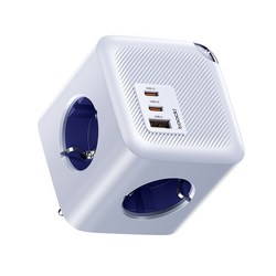 Toocki GaN C타입 PPS 2C1A 3포트 4구 4000W 접지형 초고속충전 고용량 큐브 멀티탭 콘센트  C28