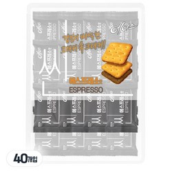 [놀러과자] 해태 에이스 씬 에스프레소맛 비스킷 대용량 개별포장, 24.25g, 40개