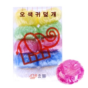 요들 일회용 비닐 귀마개, 혼합 색상, 100개