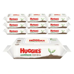 하기스 네이처메이드 생분해 물티슈 캡형