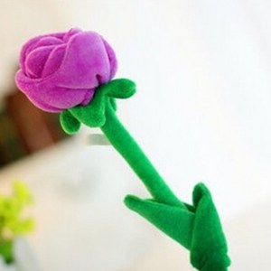 해솔 플라워 장미 꽃 장식 인테리어 철사 커튼 줄 타이 인형 장미 85cm, 퍼플, 1개