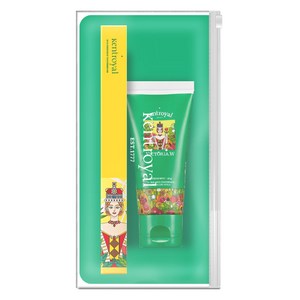 켄트로얄 빅토리아W 여행용 치약 + 칫솔 + 파우치 세트, 1세트
