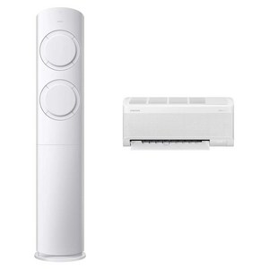 삼성전자 56.9㎡(17.2평) + 18.7㎡(5.7평) AI Q9000 홈멀티형 에어컨 AF60F17D11WRT + 리모컨 세트 방문설치, 일반배관형