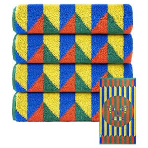 테토 수피마 오브제 모던 아트 컬렉션 수건 230g, 투 페이스, 4개