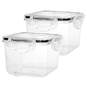 고트만 정사각 트라이탄 밀폐용기 1200ml, 2개, 단품