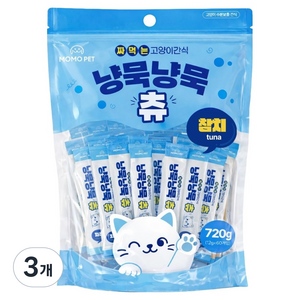MOMOPET 냥묵냥묵 고양이 대용량 짜먹는 간식 60p