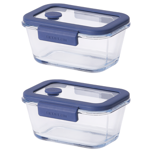 네오플램 글라쎄 Z 진공 내열유리 직사각 밀폐용기 460ml, 2개, 단품