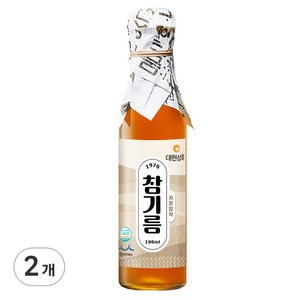 대현상회 저온압착 참기름, 2개, 180ml