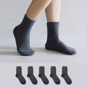 코지라벨 여성용 무지 수면양말 5켤레