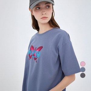 ELLE PARIS 여성용 루즈핏 Inspire 반팔 티셔츠